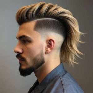 Burst Fade Mullet