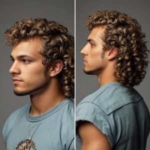 Curly Hair Mullet