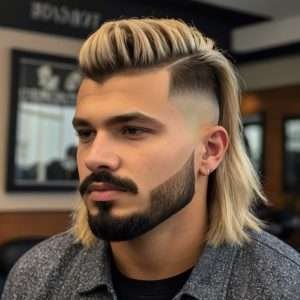 Drop Fade Mullet