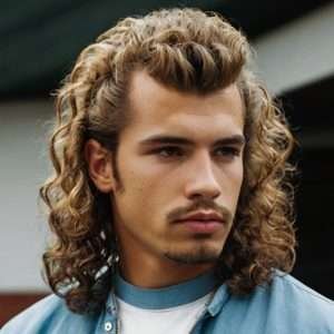 Permed Mullet Haircut