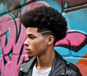 afro low taper fade