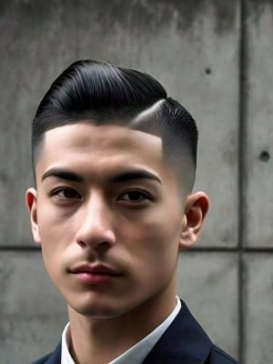 crew cut with mid taper fade