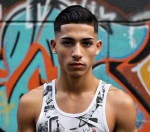 crop top with mid taper fade