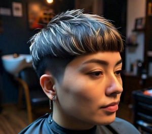 faded short fringe low taper