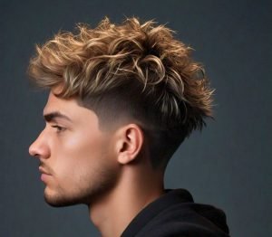 fluffy low taper fade cut