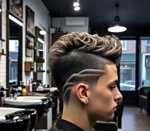 high burst fade haircut