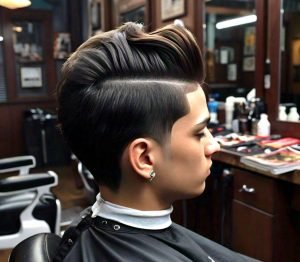 high taper long haircut