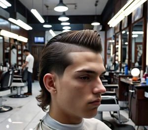 high taper fade mullet haircut