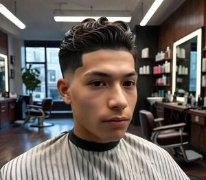 high taper fade waves haircut