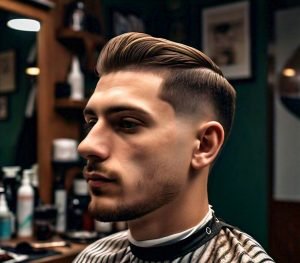 low fade haircut with straight hair