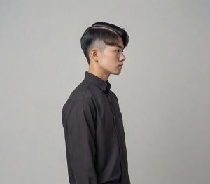 low taper fade straight hair asian