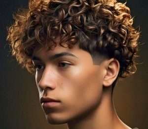 low taper fade straight hair with curly texture