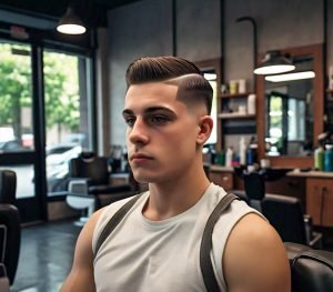 low v fade haircut