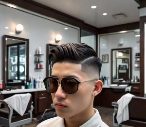 medium high fade haircut