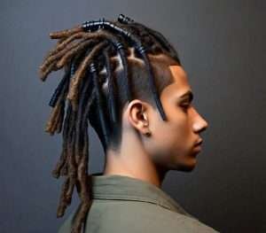 mid taper fade dreads