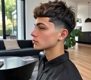 mid taper fade short hair