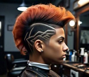 mohawk low taper fade