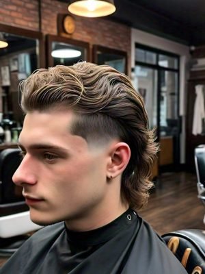 Mullet low taper fade Mullet low taper fade