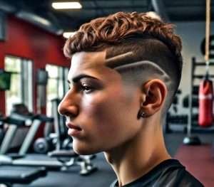 buzz cut with mid skin fade