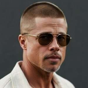 Brad Pitt Buzz Cut