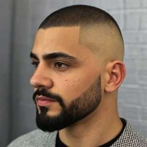 Long Buzz Cut Fade