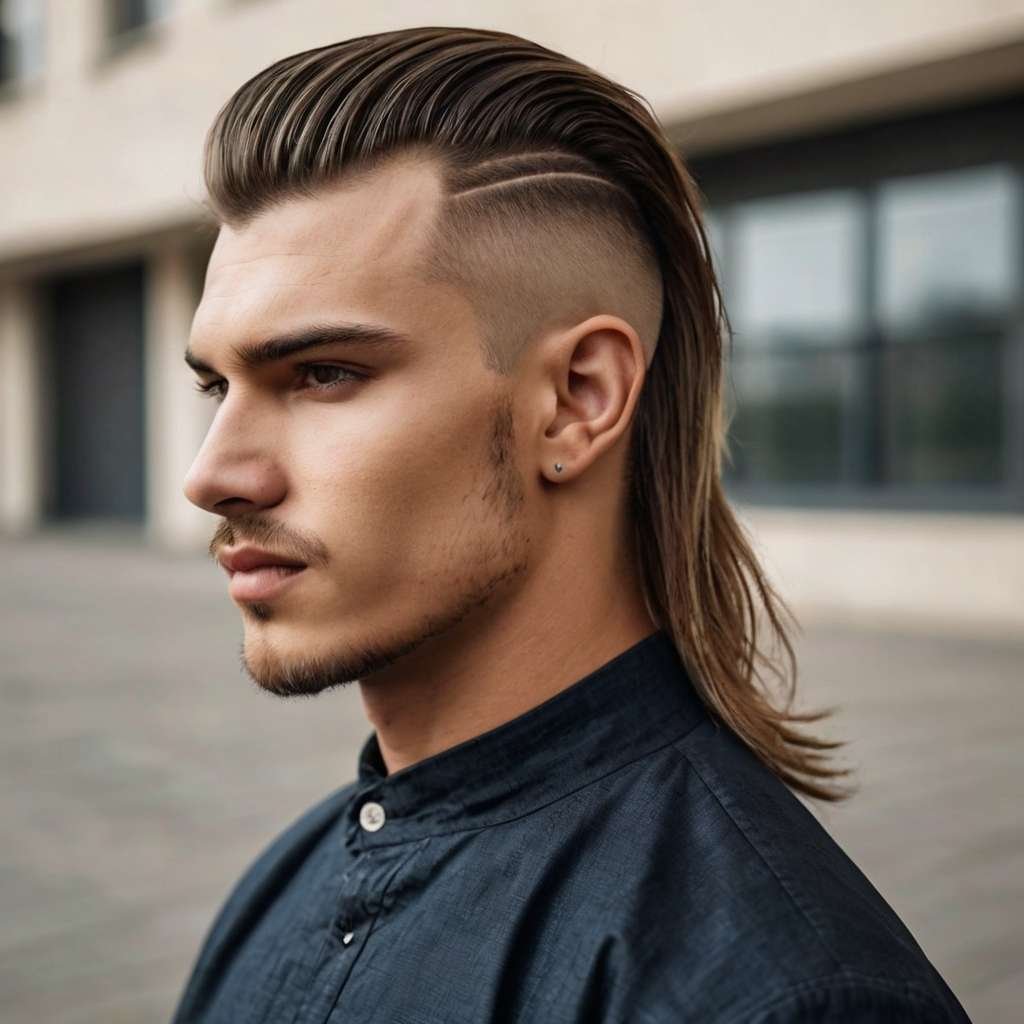 Peso Pluma haircuts mullet fade