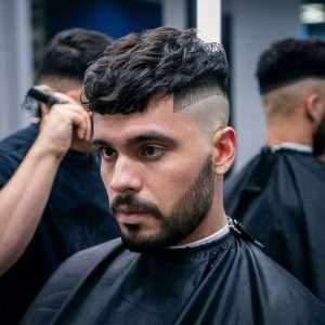 a high fade haircut