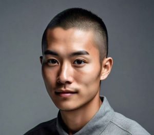 asian buzz cut