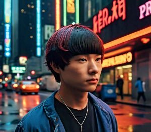 bowl cut with thick haircut