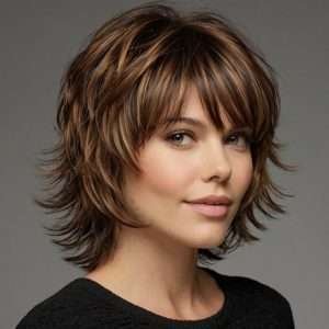 medium length shag haircut