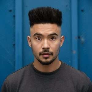 men with GUMBY Ice Cream Haircut