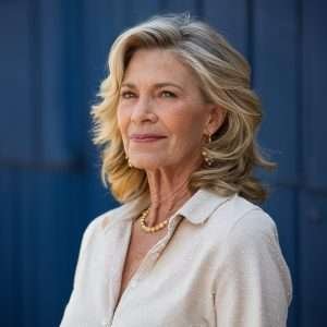 Beach Waves for Wavy Hair on a Woman Over 60