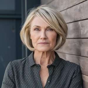 Blunt bob for women over 60