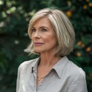 Chin-Length Bob for Thin Hair on a Woman Over 60