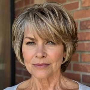 Feathered Cut for Women Over 50