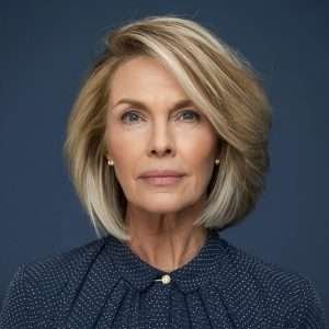 Short Haircuts for Women Over 50 - Layered Bob