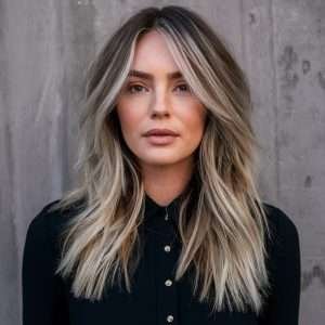 Layered Hair with Ombre