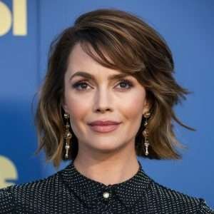 Layered Lob with Curtain Bangs