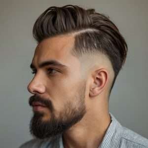 Man with an short undercut