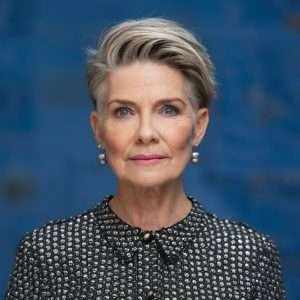 Short hairstyle with undercut for women over 60