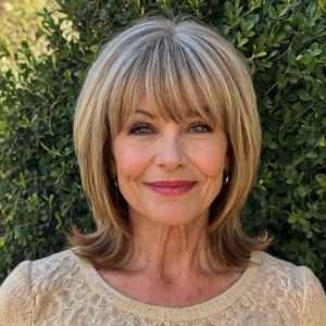 Side-Swept Bangs for Women Over 50