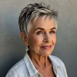 Spiky Pixie - Short Haircuts for Women Over 70