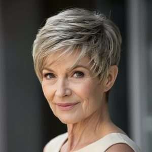 Textured Pixie Cut for Fine Hair
