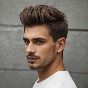 short quiff, added texture, and volume
