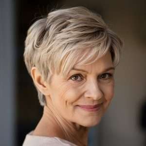short wispy pixie cut