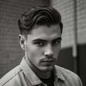 side part, short sides