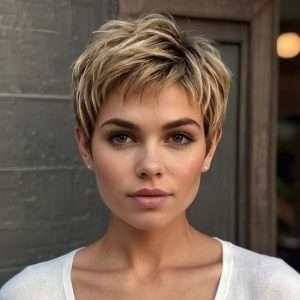 textured pixie cut - Low-Maintenance Short Haircuts for Women
