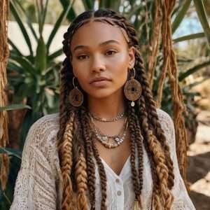 Boho Knotless Braids
