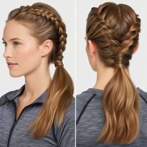 Dutch Braided Ponytail