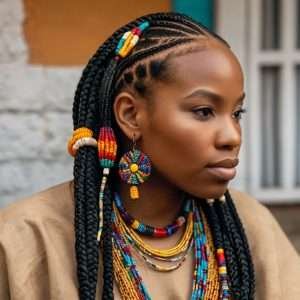 Fulani Braids with Beads